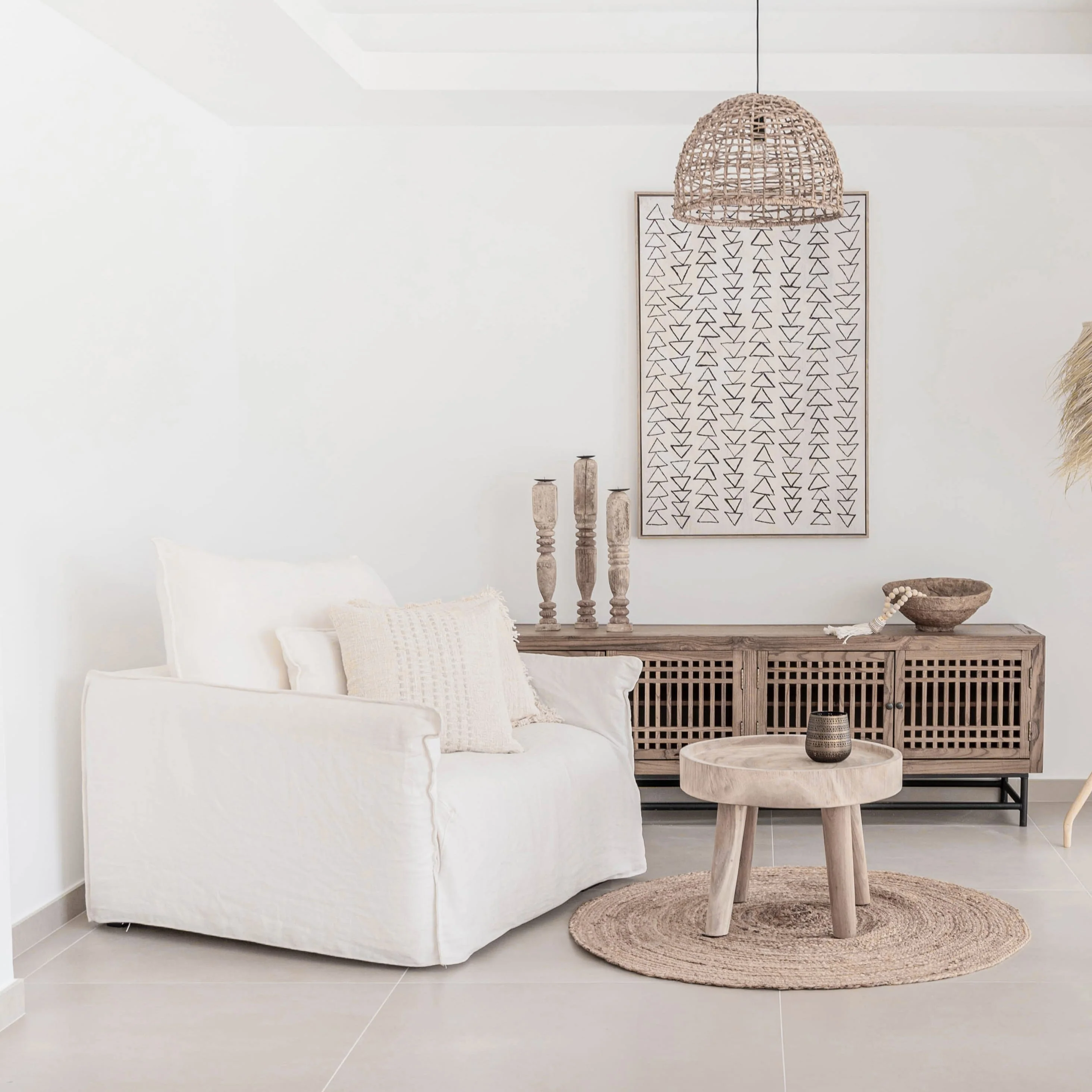 Tulum Linen Single Sofa - Image 2
