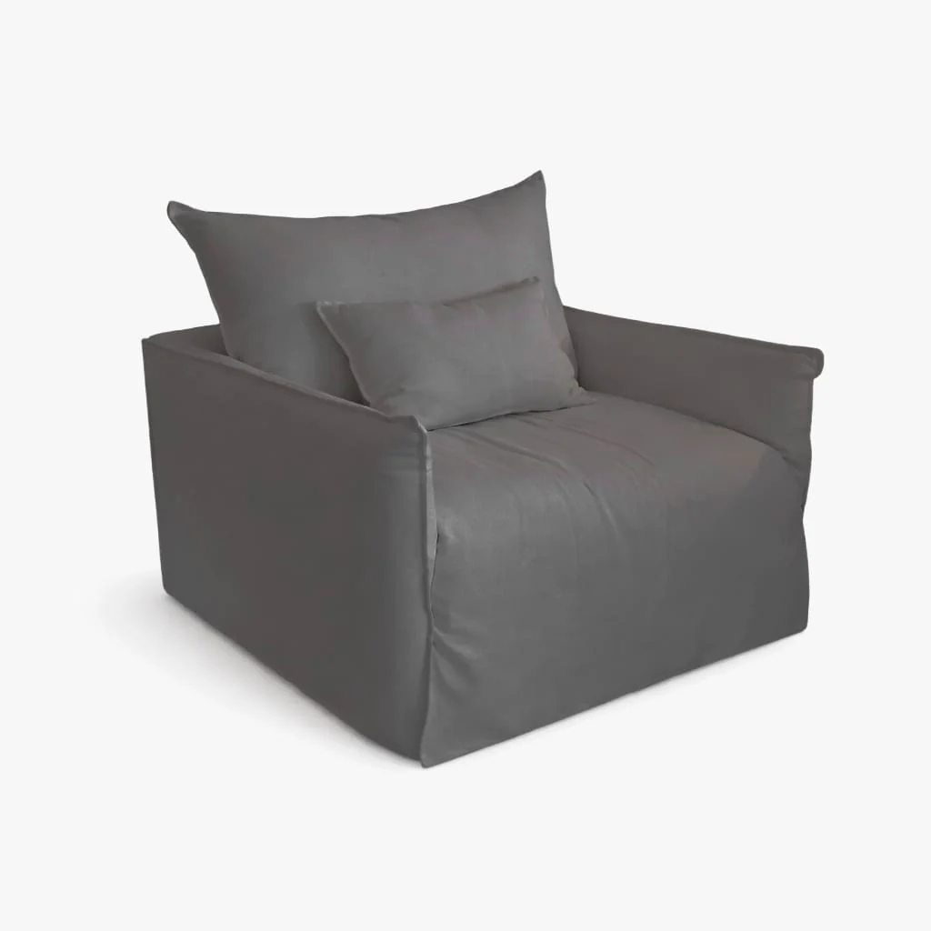 Tulum Linen Single Sofa - Image 5
