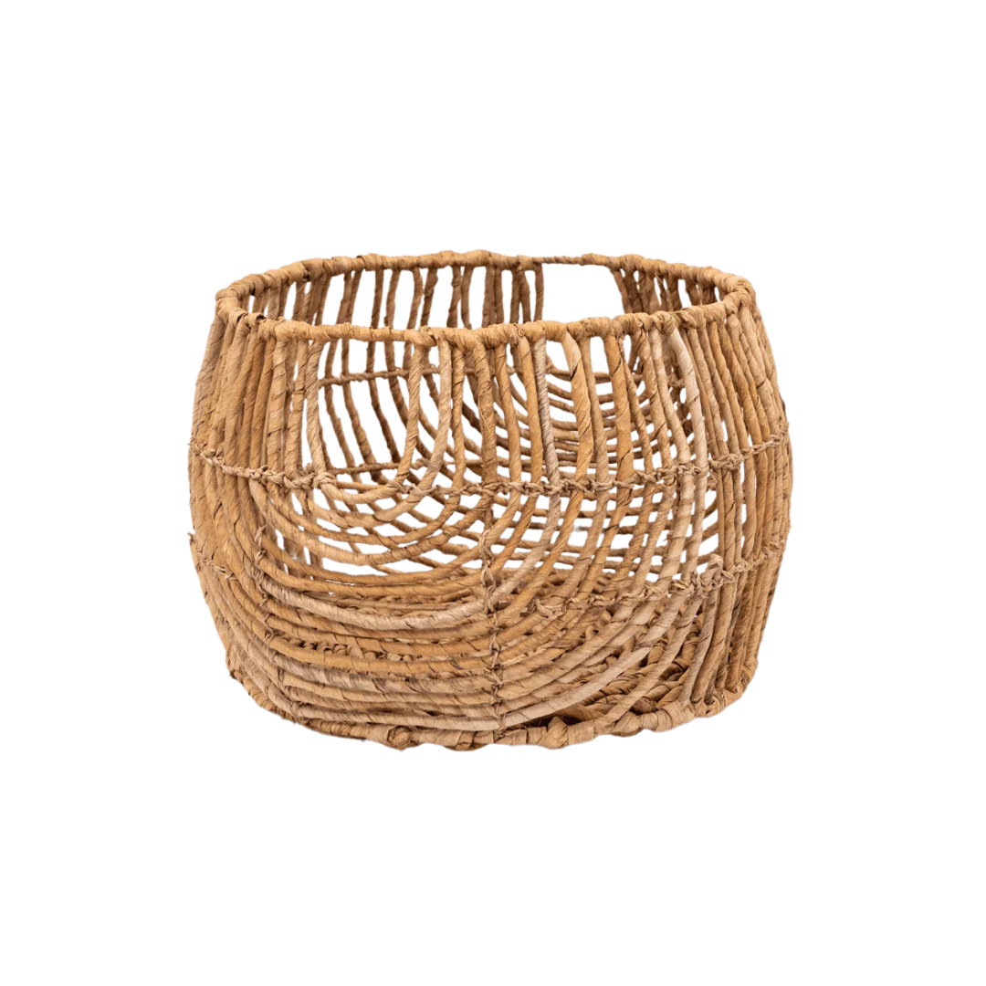Water Hyacinth Round Basket | M