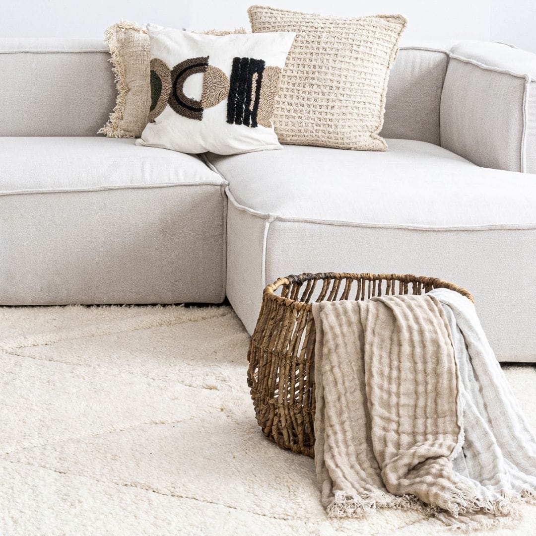 Water Hyacinth Round Basket | M - Image 2