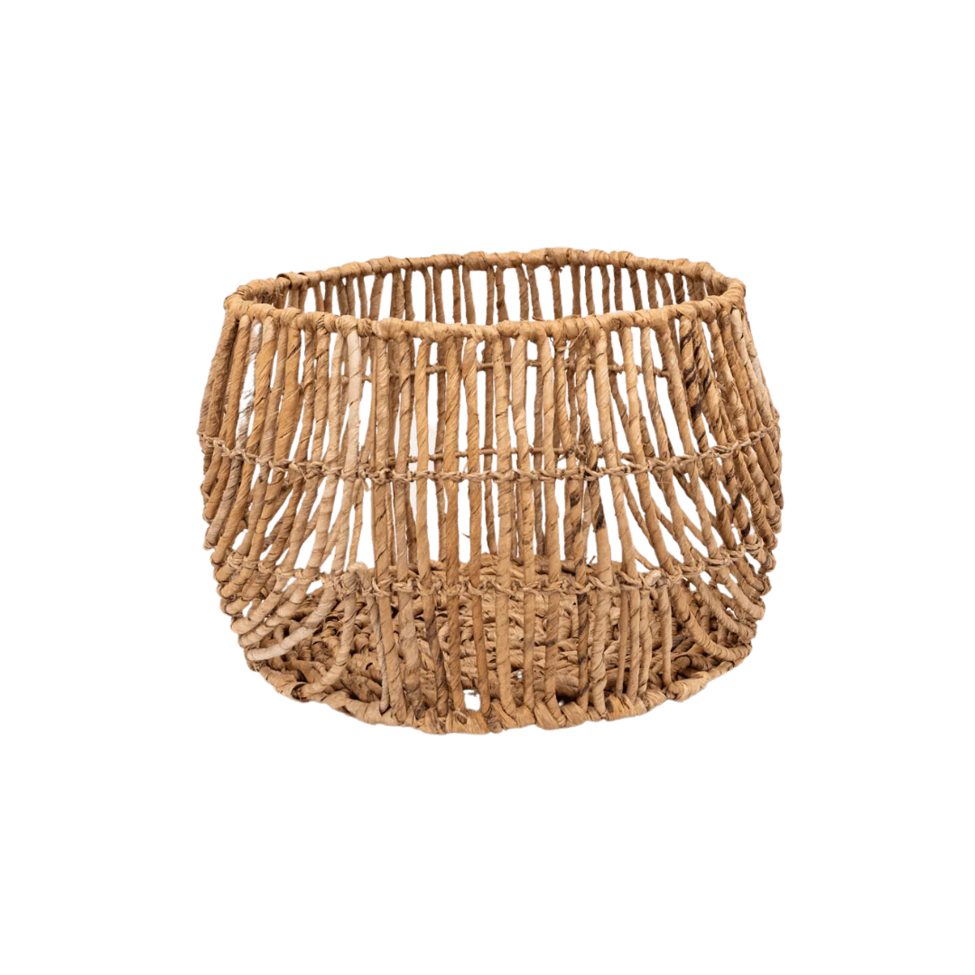 Water Hyacinth Round Basket | M - Image 4