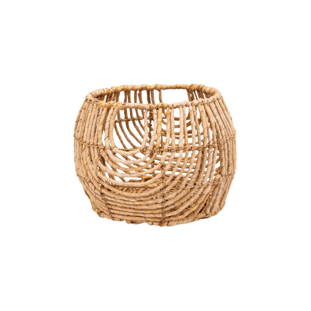 Water Hyacinth Round Basket | S