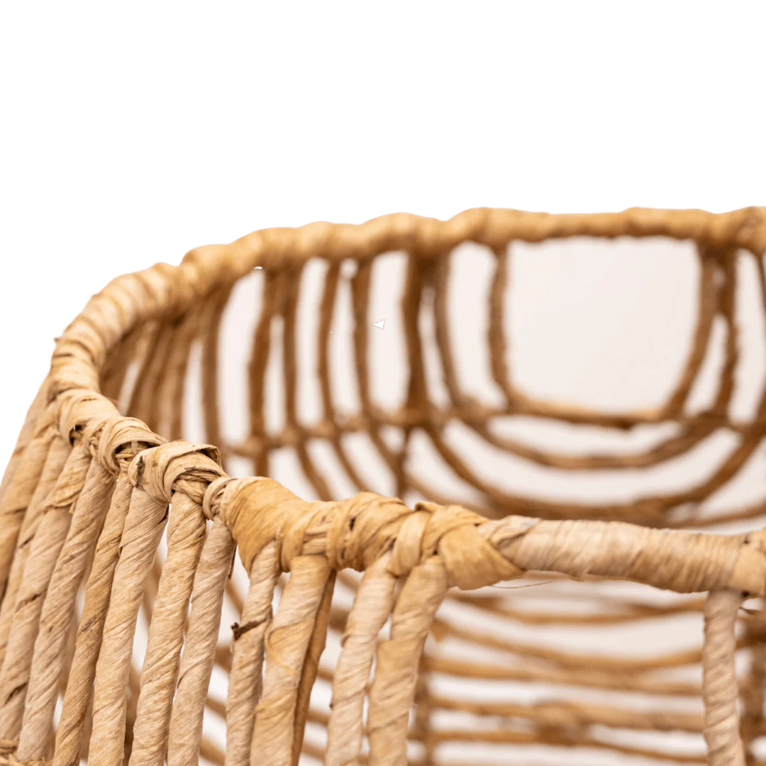 Water Hyacinth Round Basket | S - Image 5