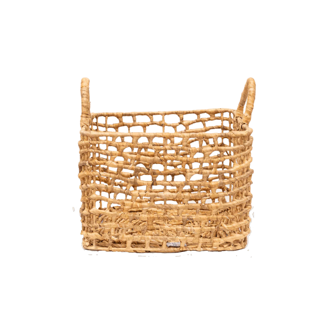 Water Hyacinth Square Basket | L - Image 3