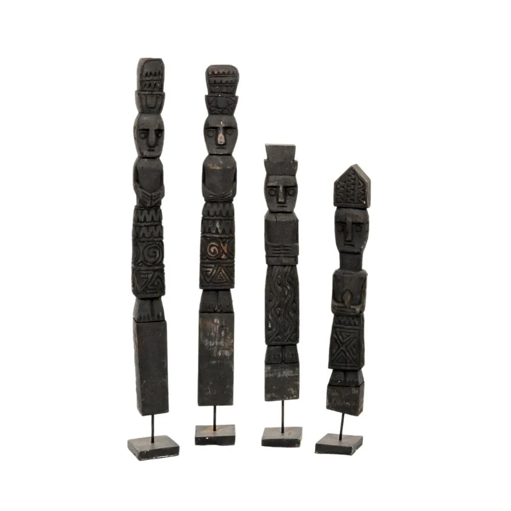 Wooden Sumba Statue | Black 40-50 cm - Image 4