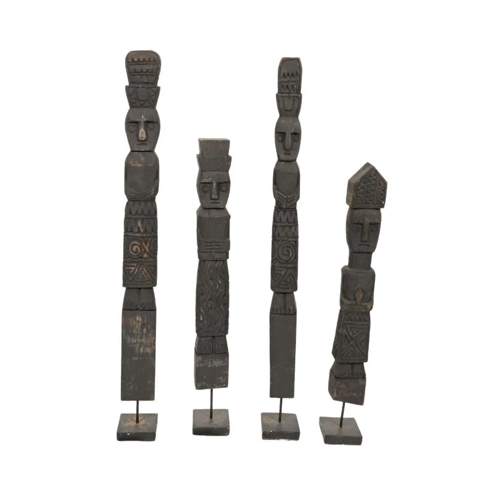 Wooden Sumba Statue | Black 40-50 cm - Image 5